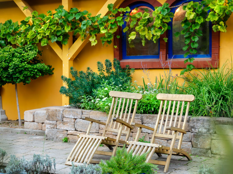 Der maurische Garten im Affen- und Vogelpark